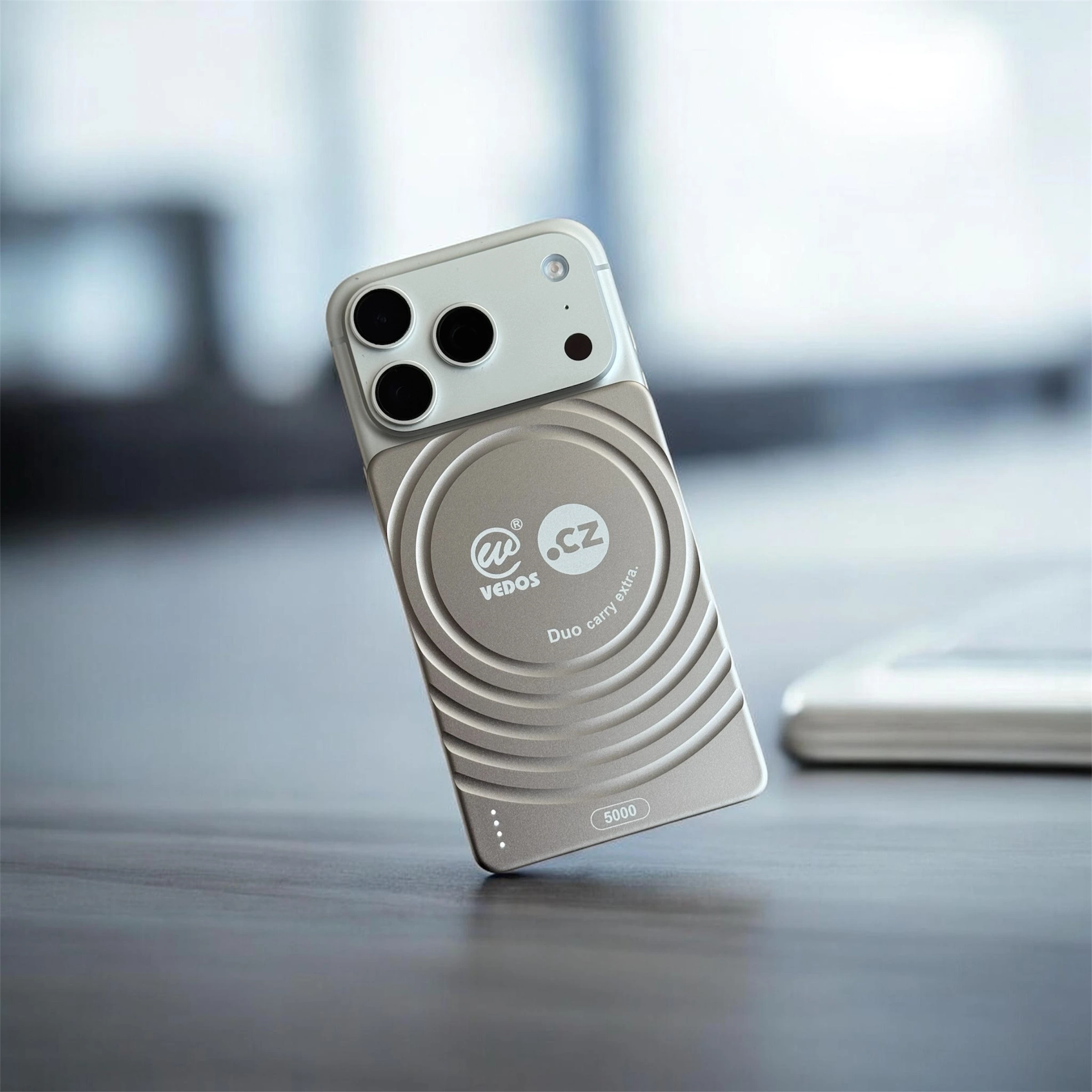 Magnetická Qi2 bezdrátová powerbanka SlimDual 5000 mAh