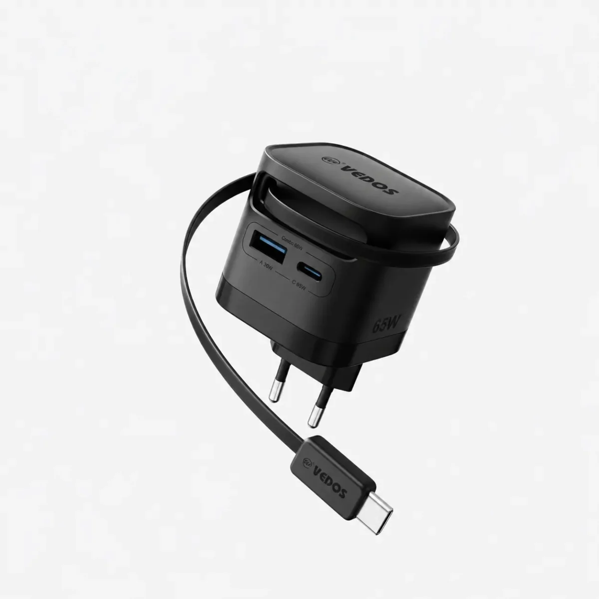 VEDOS Adaptér s kabelem 65W PD GaN